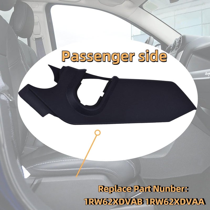 Prefer Warehouse Passenger Side Seat Trim Panel Compatible With Jeep Compass Patriot 2007-2017 Compatible With Dodge Caliber 2008-2012 for 1RW62XDVAB 1RW62XDVAA - Image 2